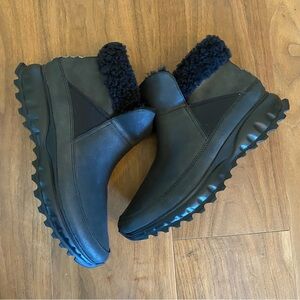 Cole Haan Black Faux-Shearling Lined Slip-On Boot